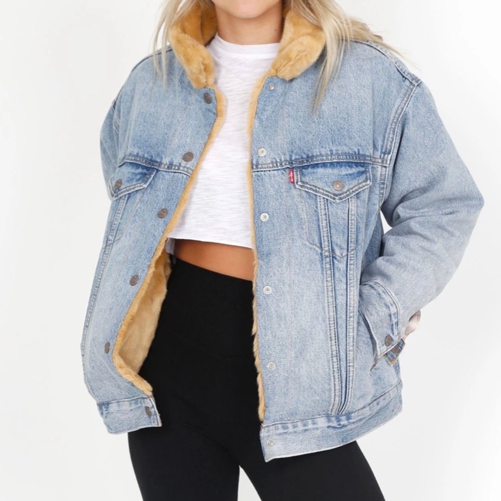 Levi’s Faux Fur Reversible Trucker Jacket